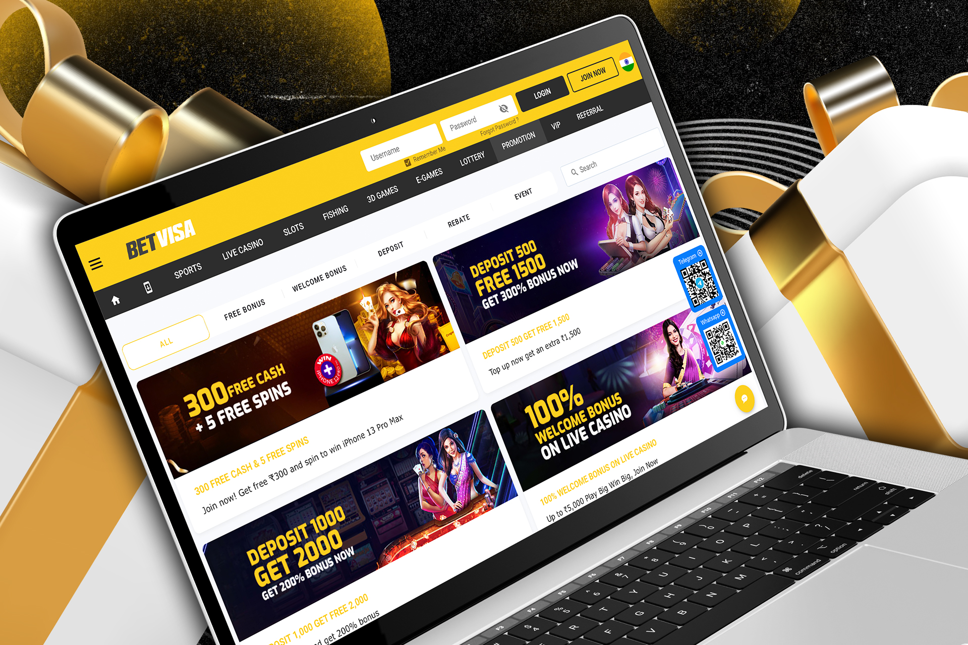 BetVisa offers many regular and new bonuses and promo activities.