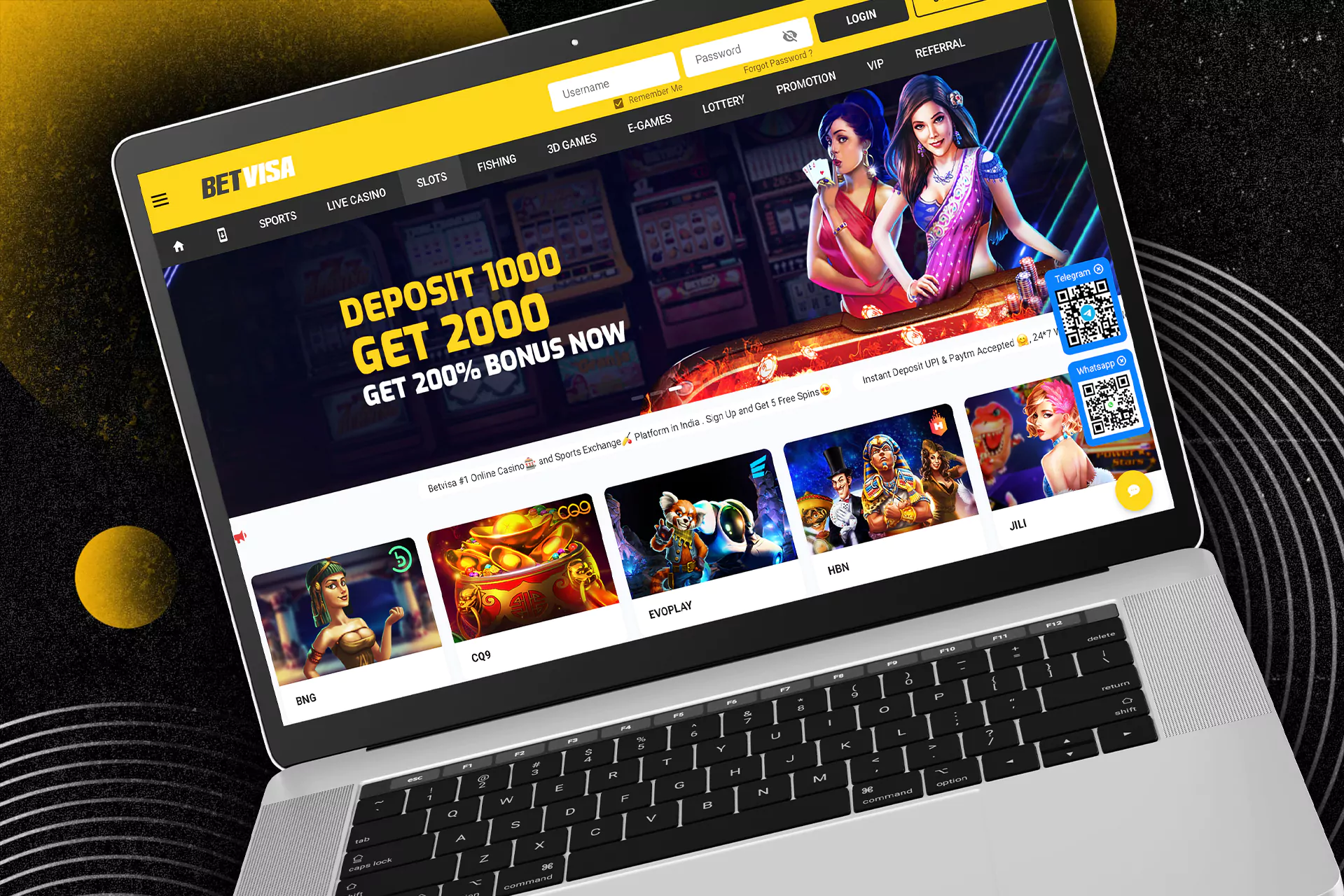 Slots is the largest section in the BetVisa casino.