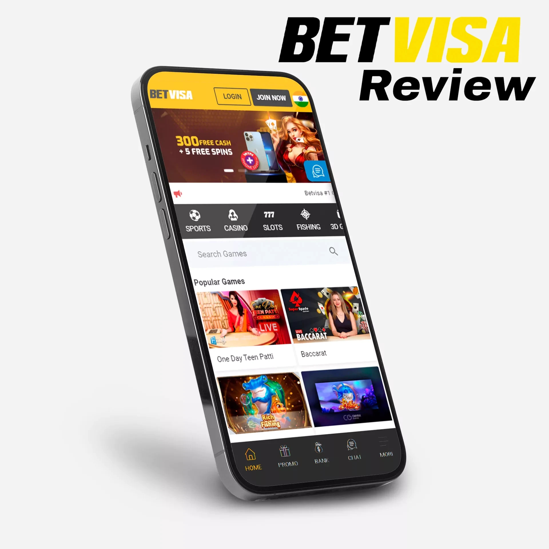 Install the app and start betting.