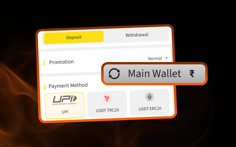 Make quick deposits to your BetVisa account.