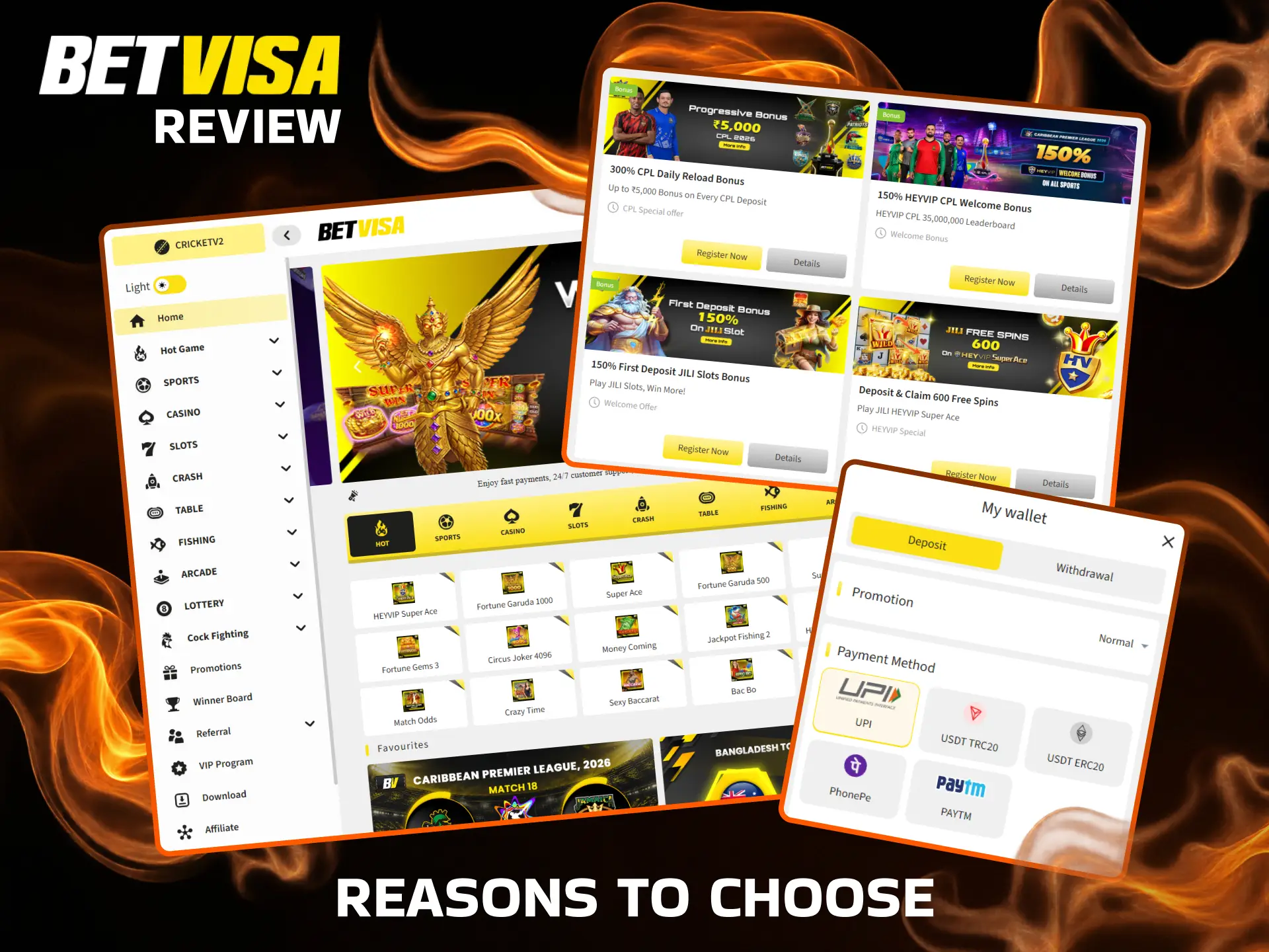 Find out why players choose BetVisa for betting.