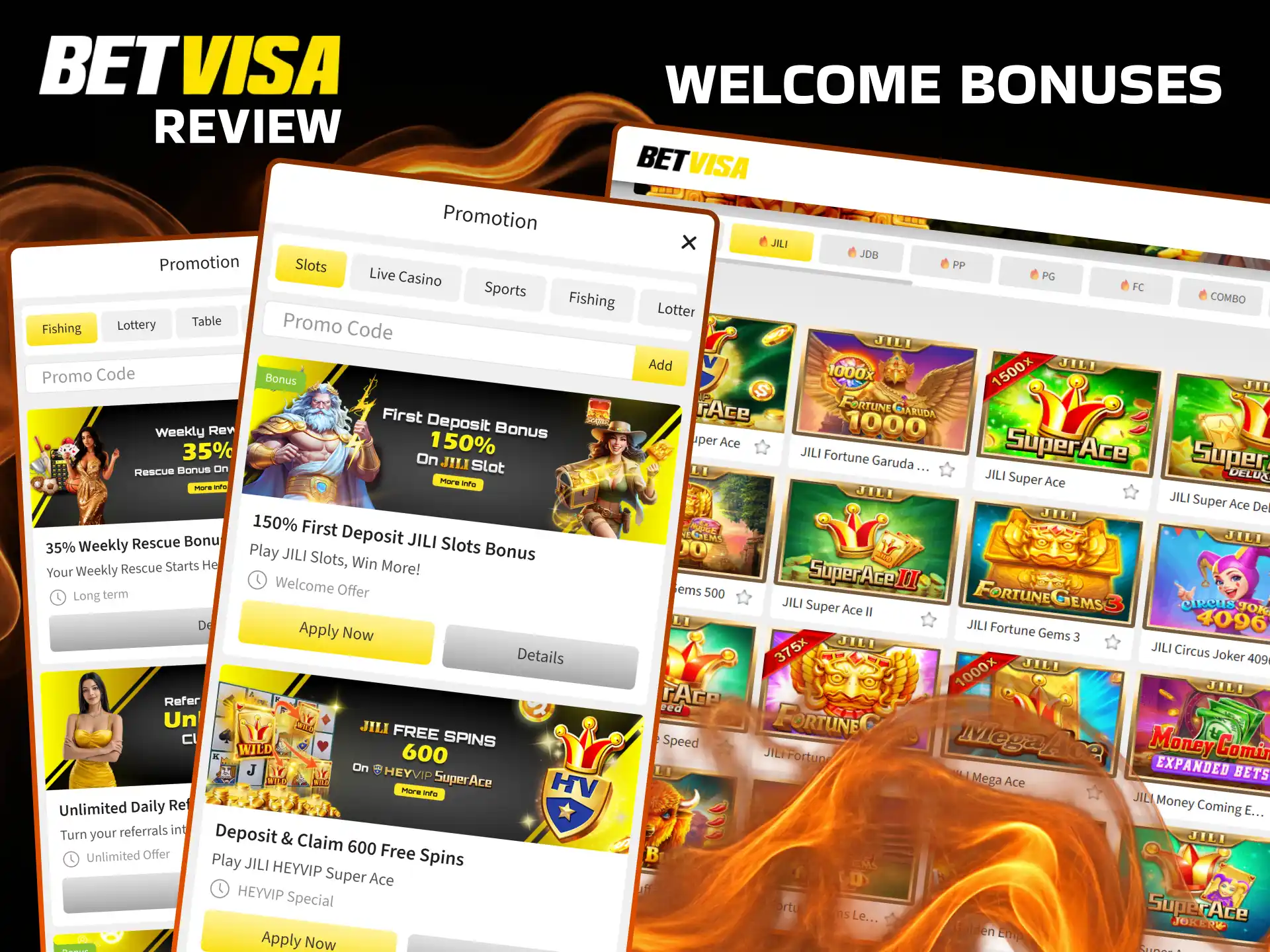 See the welcome bonuses available at BetVisa.