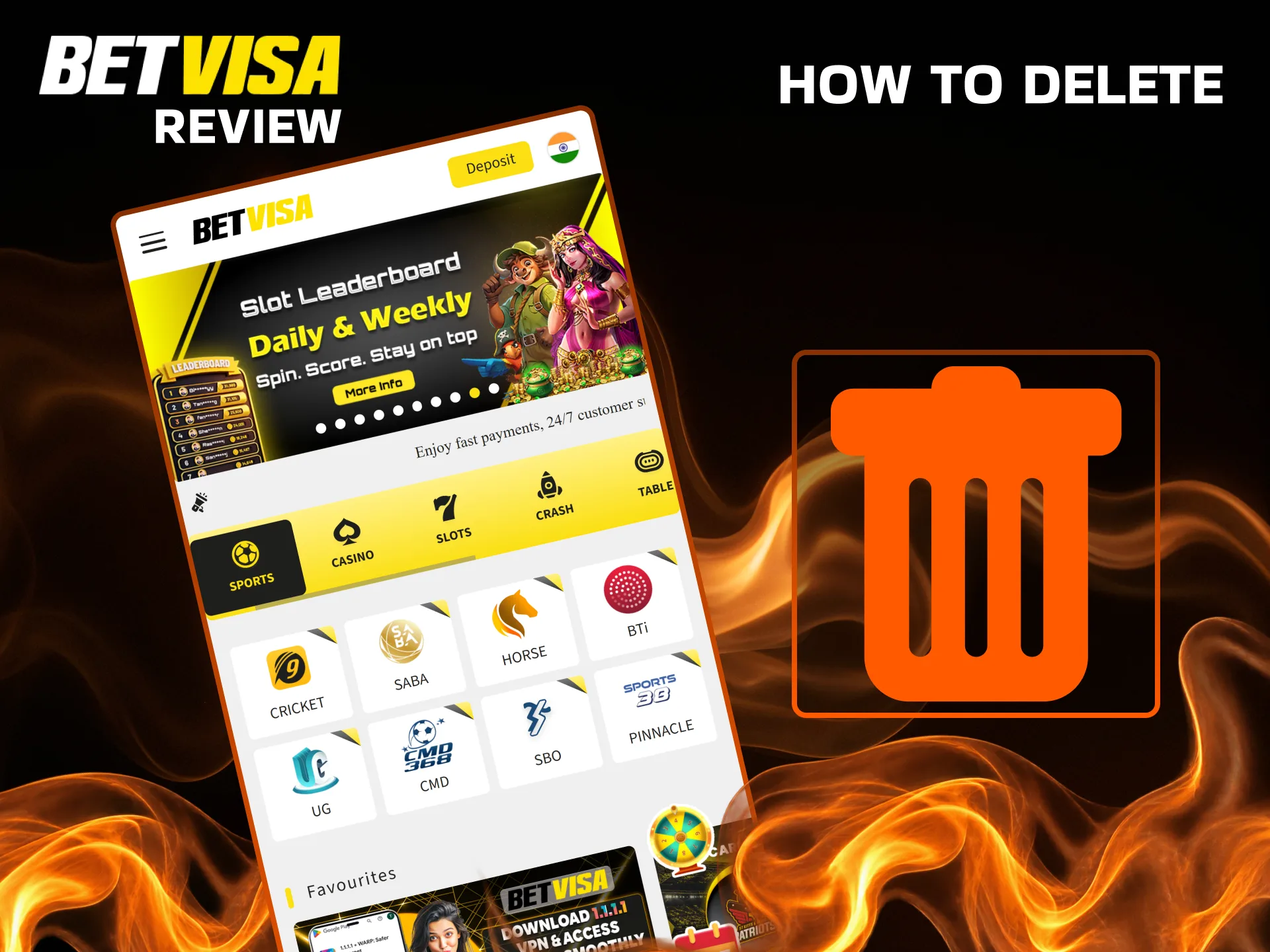 You can easily remove the BetVisa app by following the guide on how to do so.