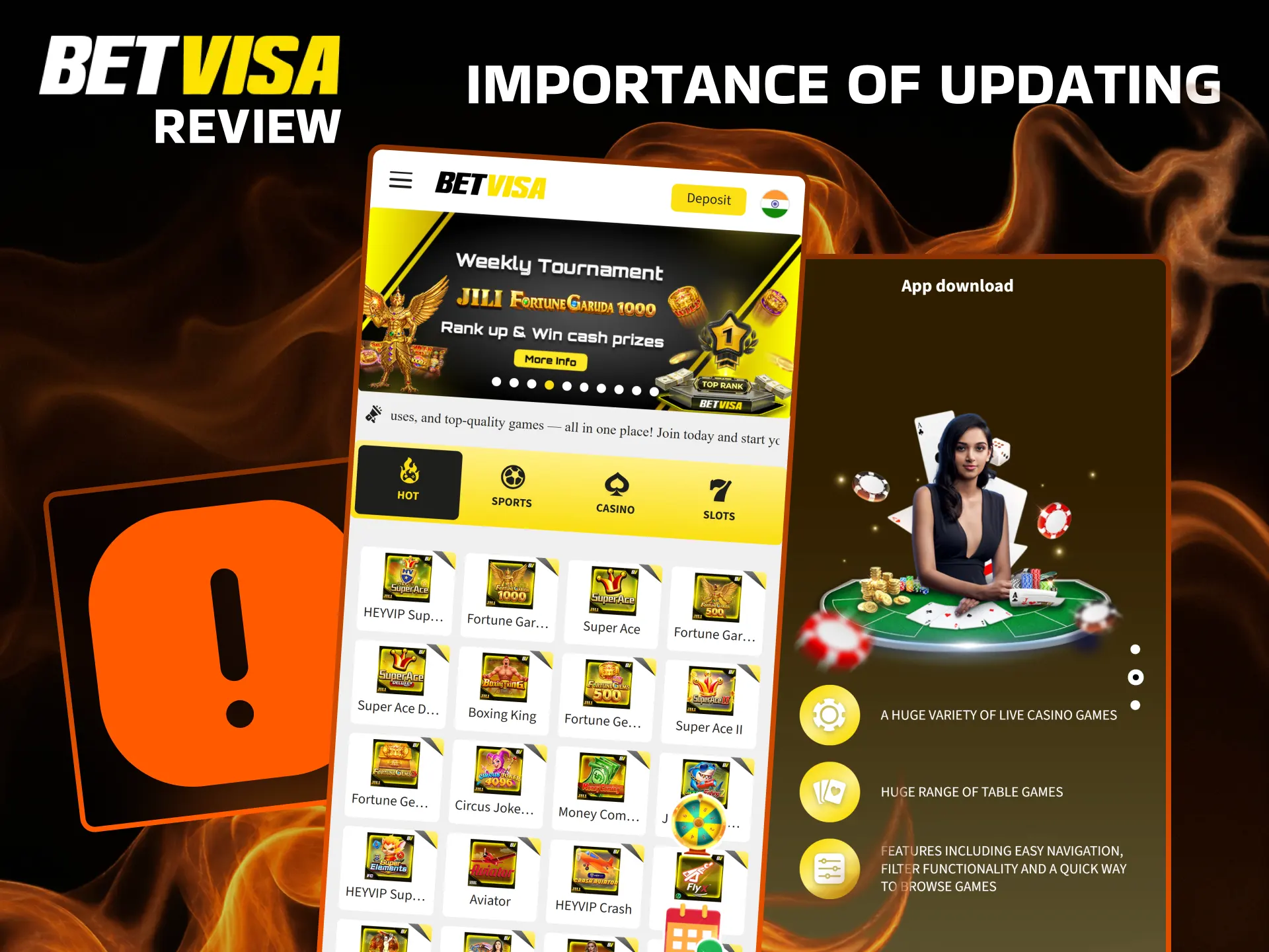 Discover why it is important to update the official BetVisa app.